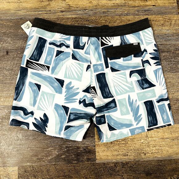 O'Neill Originals Men's Blue & Black Above The Knee 18" Boardshorts Size 40 NWT - Picture 2 of 5